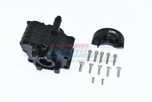 GPM Racing Aluminium Center Gear Box, Zwart- Arrma Kraton 8S