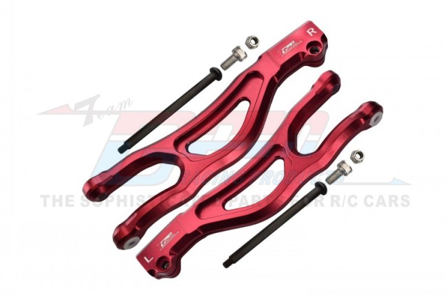 GPM - Aluminium Front Upper Arms, Rood - Arrma Kraton 8S (T.v.v. ARA330561)