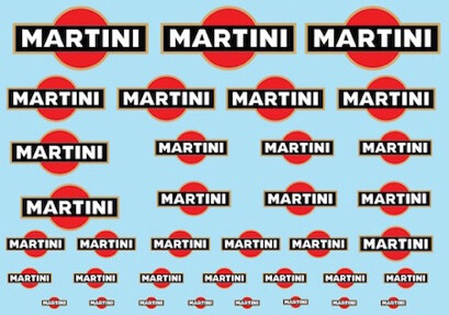 Martini stickervel - A5