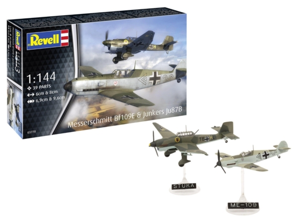 Revell 1/144 Messerschmitt Bf109E & Junkers Ju87B (03770)