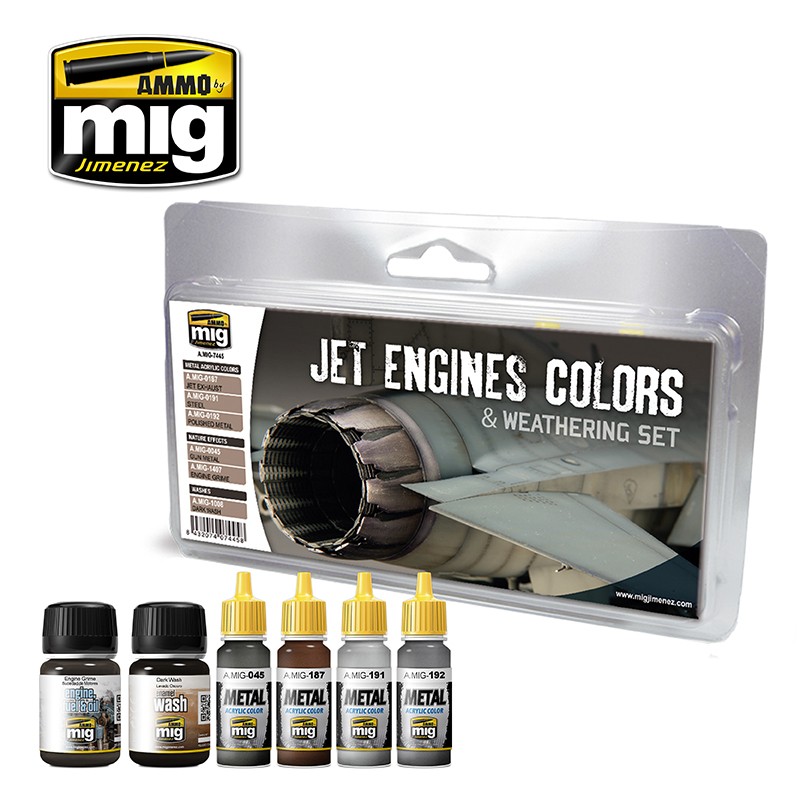 MIG Jet Engines Colors & Weathering Set