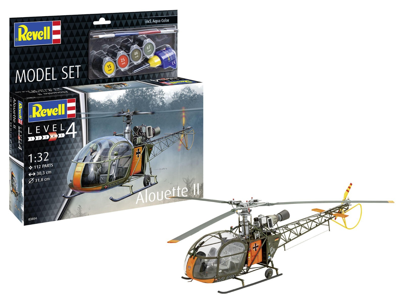 Revell 1/32 Alouette II - Model Set