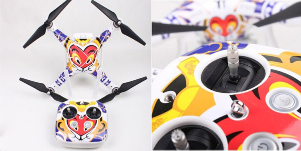 Sticker set voor de DJI Phantom 3 - Monkey King Purple