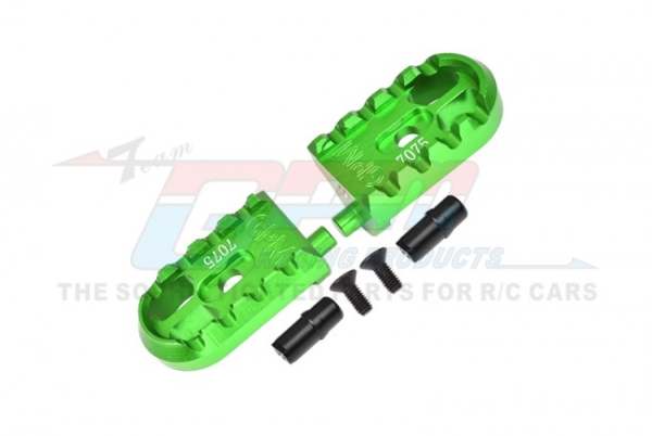 GPM - Aluminium 7075-T6 Motorcycle Foot Pegs Set - Groen - Losi 1/4 Promoto-MX