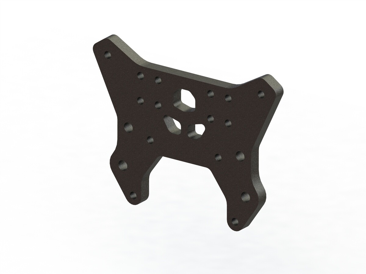 Aluminum Front Shock Tower (Black) (ARA330604)