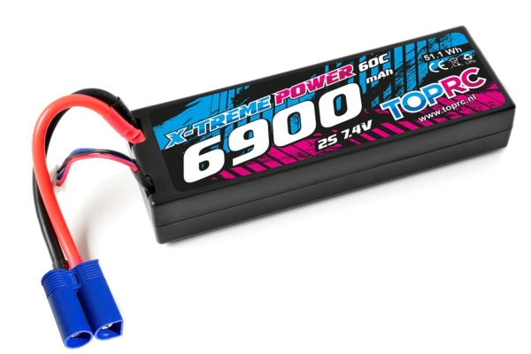 TRC Lipo 60c 7,4 volt 6900mah met EC5 stekker