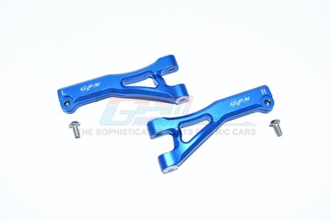 GPM Aluminium Front Upper Arms 4pcs, Arrma Limitless, Blue