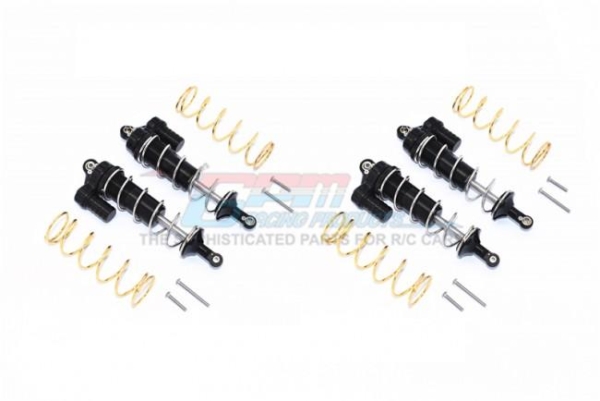 Aluminium Front/Rear Piggyback shocks 125mm, Black - Traxxas Maxx