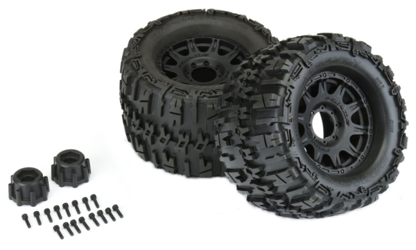 Proline Trencher X3.8" All Terrain banden (2 stuks) op Raid Black 8x32 velgen