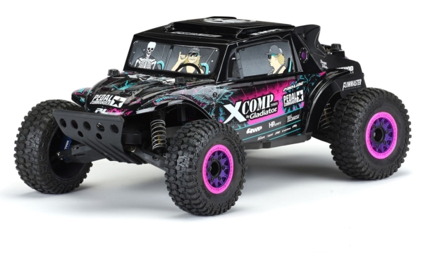 Proline Megalodon zwarte body voor oa Traxxas Slash 2WD & Traxxas Slash 4x4