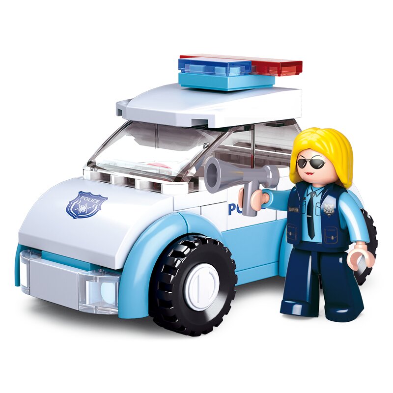 Sluban Policewoman in car (Girl's Dream) bouwstenen set