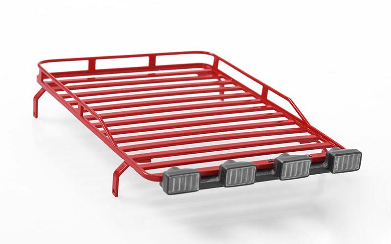 RC4WD Roof Rack with Light Pods for 1/18 Gelande D90 (Red) (VVV-C0280)