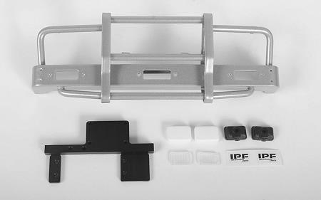 RC4WD Kangaroo Front Bumper w/Lights for Mojave II 2/4 Door Body Set (Silver) (VVV-C0435)