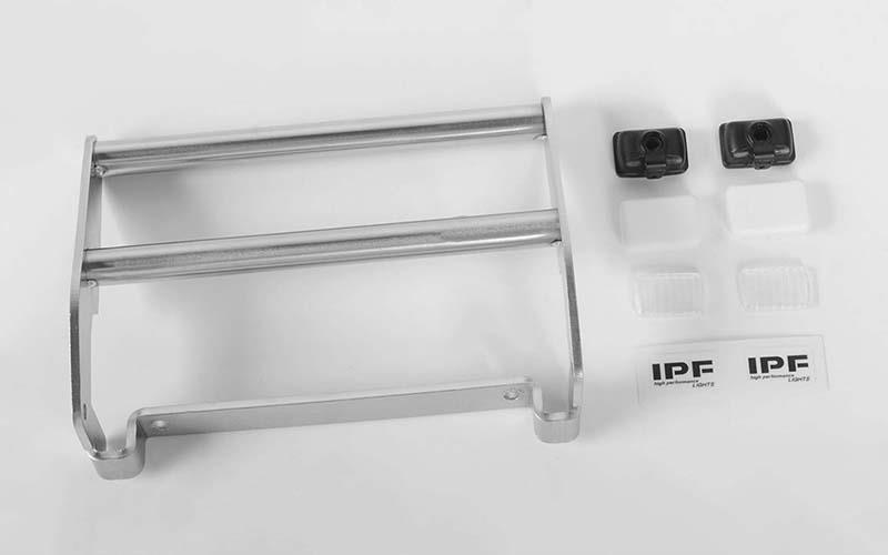 RC4WD Cowboy Front Grille Guard W/Lights for Traxxas TRX-4 '79 Bronco Ranger XLT (Silver) (VVV-C0503)