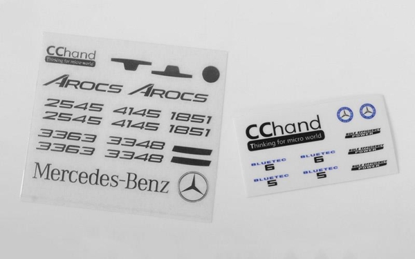 RC4WD Emblems Set for Mercedes-Benz Arocs 3348 6x4 Tipper Truck (VVV-C0530)