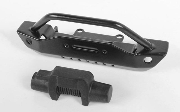 RC4WD Steel Stinger Front Bumper W/Plastic Winch for 1/18 Gelande II RTR W/Black Rock Body (Black) (VVV-C0582)