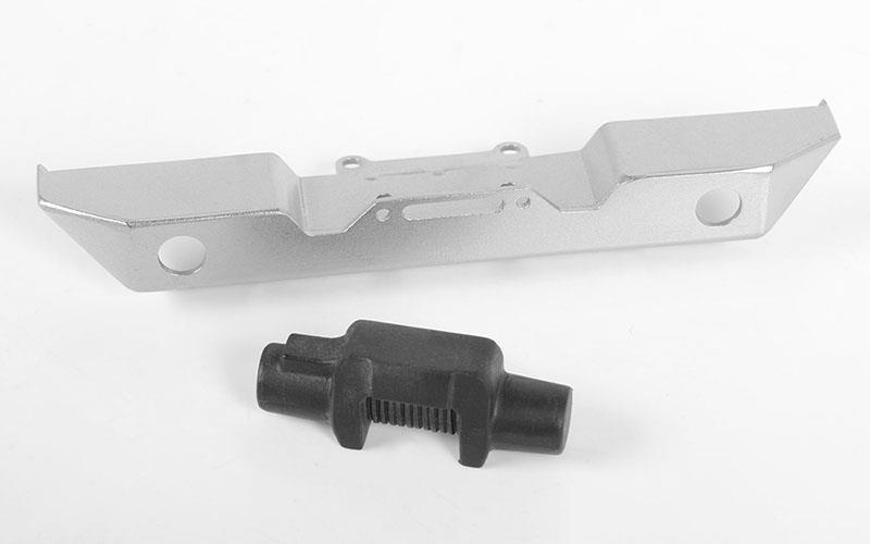 RC4WD Eon Metal Front Bumper w/Plastic Winch for 1/18 Gelande II RTR w/Black Rock Body (Silver) (VVV-C0588)