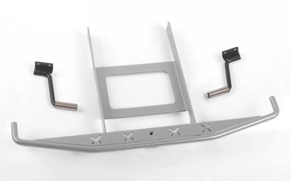 RC4WD Rough Stuff Metal Rear Bumper w/Exhaust Tips for Axial SCX10 II 1969 Chevrolet Blazer (Silver) (VVV-C0649)