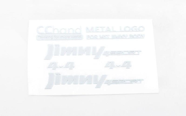 RC4WD Metal Emblems for MST 1/10 CMX w/ Jimny J3 Body (White) (VVV-C0658)