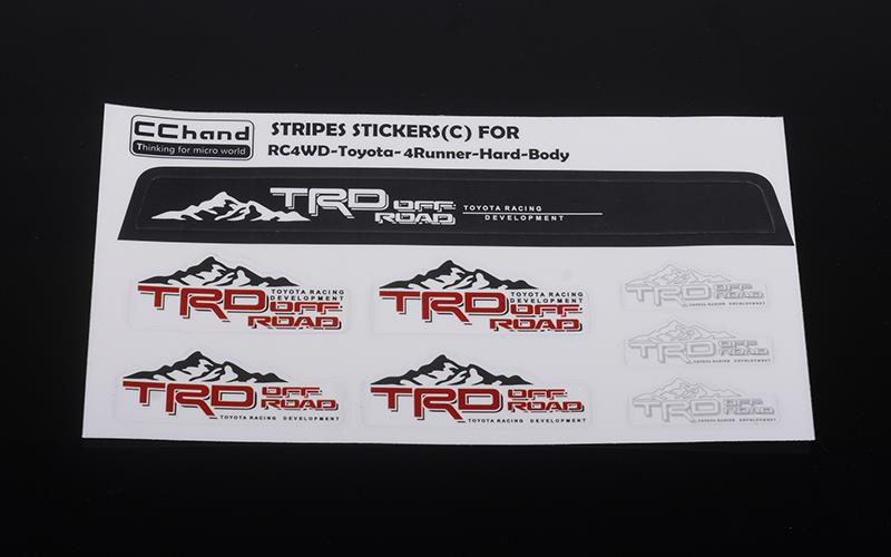 RC4WD Front Windshield Decals for 1985 Toyota 4Runner Hard Body (VVV-C0752)