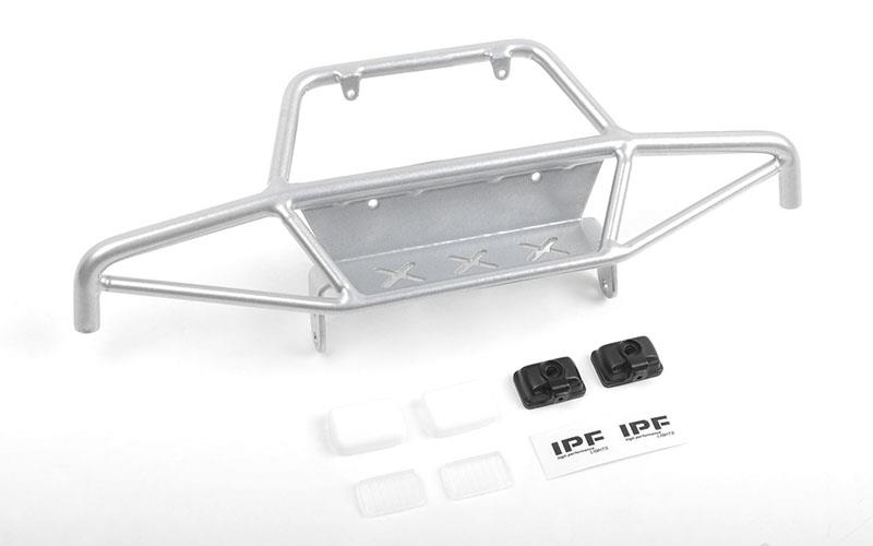 RC4WD Tri-X Steel Stinger Front Bumper w/ IPF Lights for Vanquish VS4-10 Origin Body (Silver) (VVV-C0941)