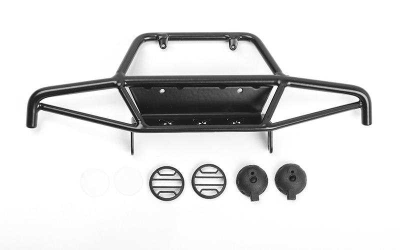 RC4WD Tri-X Steel Stinger Front Bumper w/ Lights for Vanquish VS4-10 Origin Body (Black) (VVV-C0942)