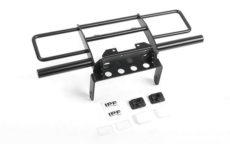 RC4WD Oxer Steel Front Winch Bumper w/ IPF Lights for Vanquish VS4-10 Origin Body (Black) (VVV-C0948)