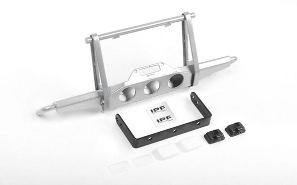 RC4WD Shirya Front Winch Bumper w/ IPF Lights for Vanquish VS4-10 Origin Body (Silver) (VVV-C0955)