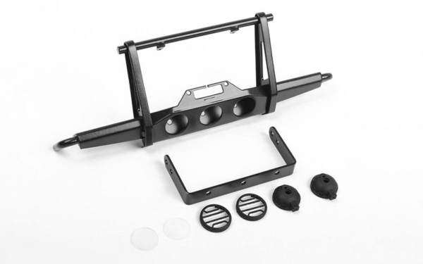 RC4WD Shirya Front Winch Bumper w/ Lights for Vanquish VS4-10 Origin Body (Black) (VVV-C0956)