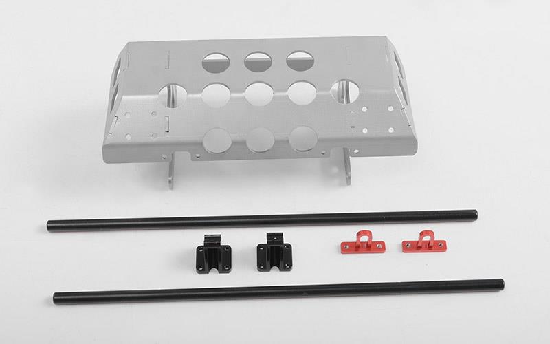 RC4WD Tarka Steel Tube Bumper with Skid Plate and D-Ring Mounts for Traxxas Mercedes-Benz G 63 AMG 6x6 (VVV-C0983)