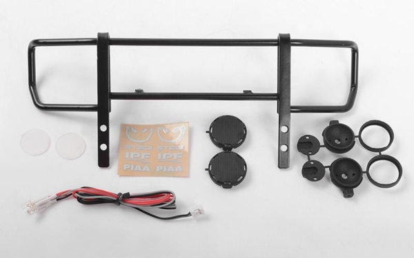 RC4WD Command Front Bumper w/ Black Lights and Light Kit Set for Traxxas Mercedes-Benz G 63 AMG 6x6 (VVV-C0993)