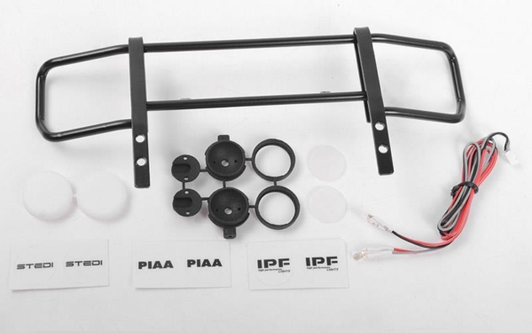 RC4WD Command Front Bumper w/ White Lights and Light Kit Set for Traxxas Mercedes-Benz G 63 AMG 6x6 (VVV-C0995)