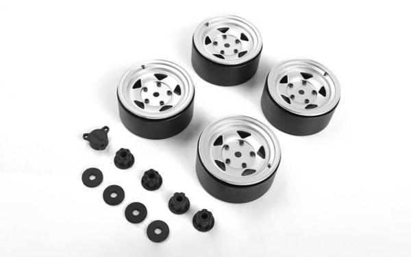 RC4WD Seren 2.2 Beadlock Wheels w/ Center Caps (Silver) (VVV-C1013)
