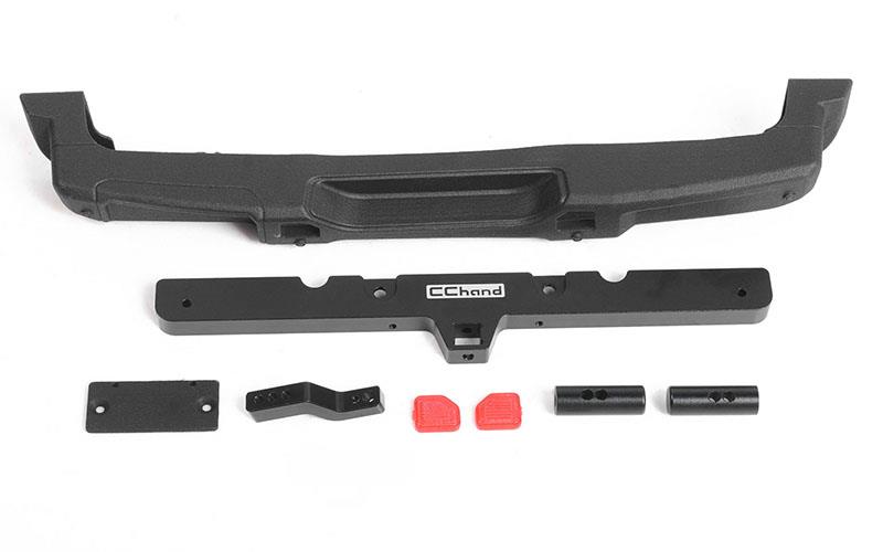 RC4WD OEM Rear Bumper w/ Tow Hook + License Plate Holder for Axial 1/10 SCX10 III Jeep JLU Wrangler (VVV-C1113)