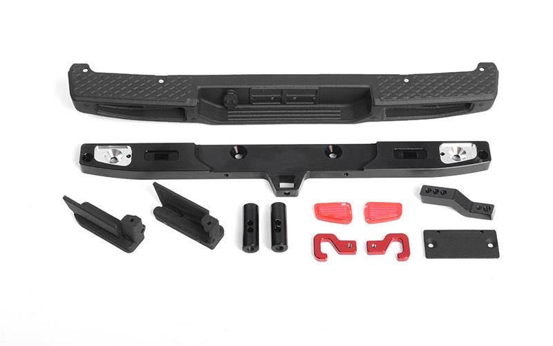 RC4WD OEM Rear Bumper w/ Tow Hook and License Plate Holder for Axial 1/10 SCX10 III Jeep JT Gladiator (VVV-C1133)