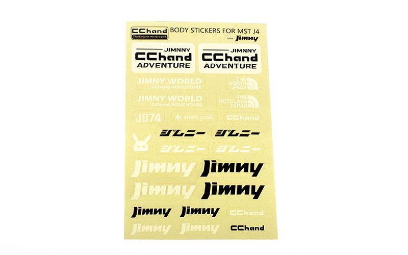 RC4WD Logo Decal Sheet for MST 4WD Off-Road Car Kit W/ J4 Jimny Body (VVV-C1206)