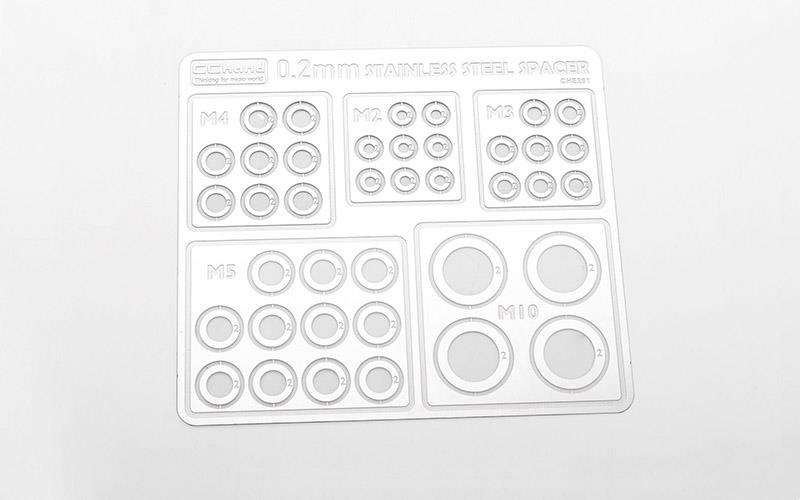 RC4WD Stainless Steel 0.2mm Spacers Assortment (VVV-C1222)