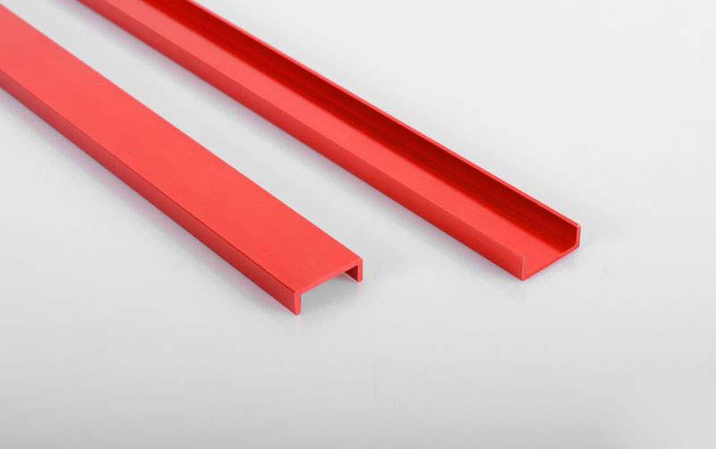 RC4WD Semi Truck Chassis Frame Rails (Red) (VVV-S0105)
