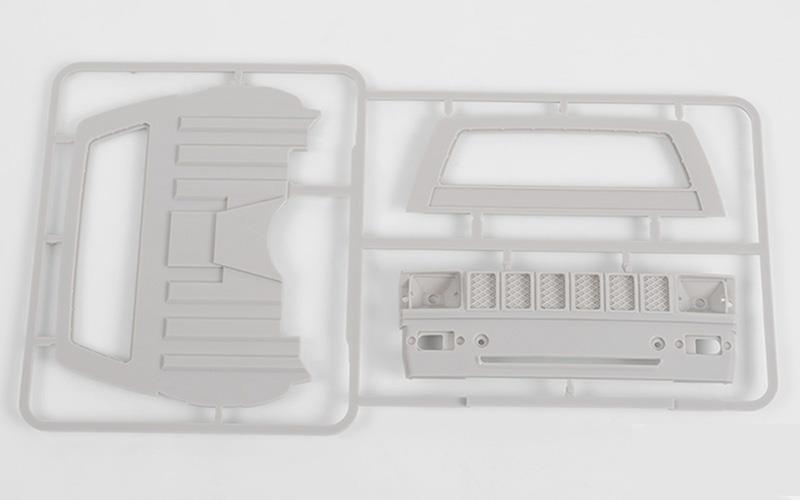 RC4WD Mojave II Cab Back Panels and Grill Parts Tree (Primer Gray) (Z-B0074)