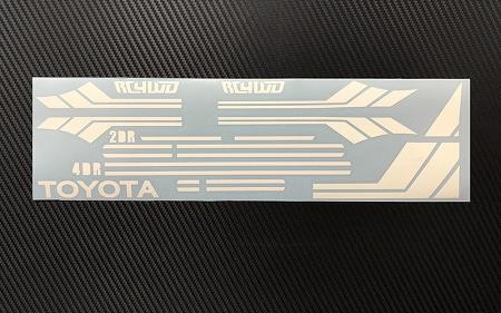 RC4WD Clean Stripes for Mojave II 2/4 Door Decal Sheet (White) (Z-B0168)