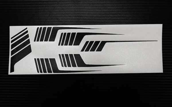 RC4WD Clean Stripes for 1987 Toyota XtraCab Hard Body (Black) (Z-B0226)