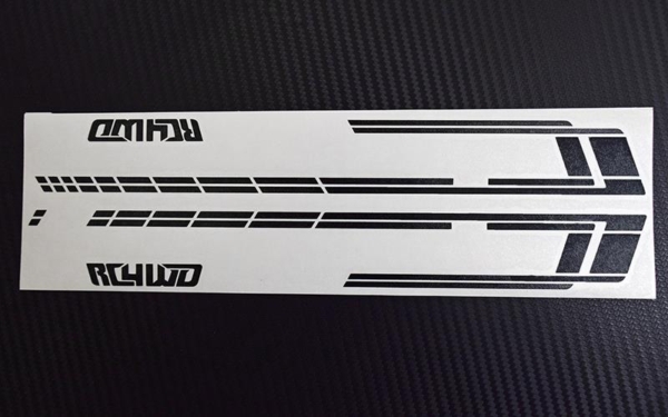 RC4WD Escapade Stripes for Gelande II 2015 Land rover Defender D90 (Black) (Pick-up/SUV) (Z-B0244)