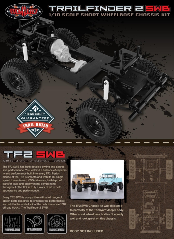 RC4WD Trail Finder 2 Truck Kit SWB (Z-K0045)