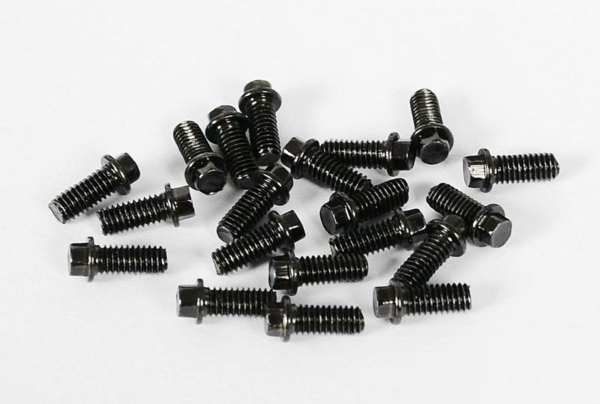 RC4WD Miniature Scale Hex Bolts (M2.5 x 6mm) (Black) (Z-S0008)