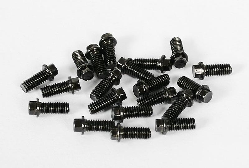 RC4WD Miniature Scale Hex Bolts (M2.5 x 6mm) (Black) (Z-S0008)