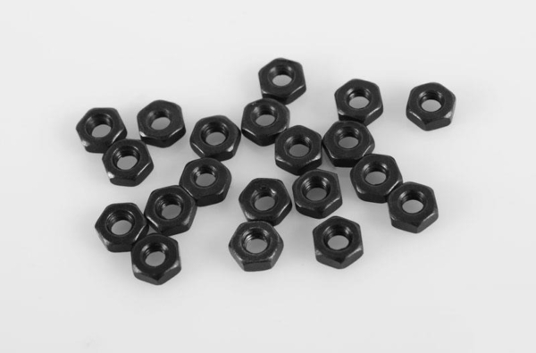 RC4WD Regular M2.5 Black Nuts (20) (Z-S0303)