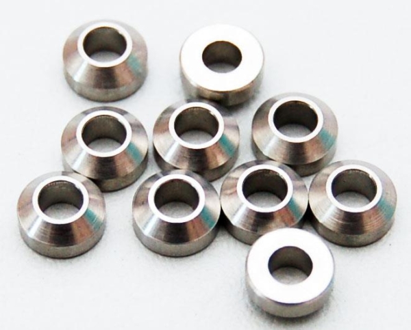 RC4WD Heavy Duty Steel Silver 3mm Con Washers (10) (Z-S0385)