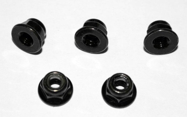 RC4WD M4 Flanged Lock Nut (Black) (Z-S0620)