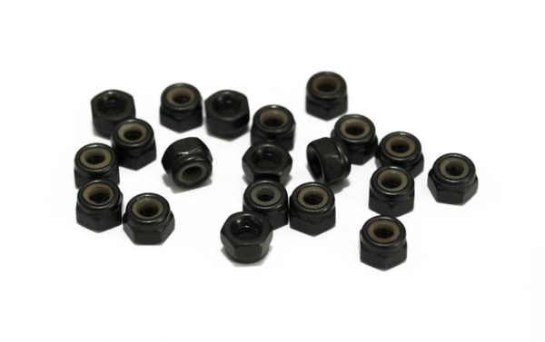 RC4WD Nylock Nuts M3 (Black) (Z-S0629)