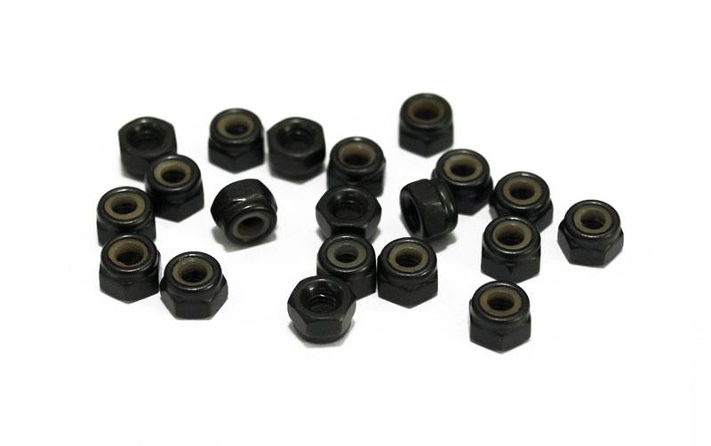 RC4WD Nylock Nuts M3 (Black) (Z-S0629)